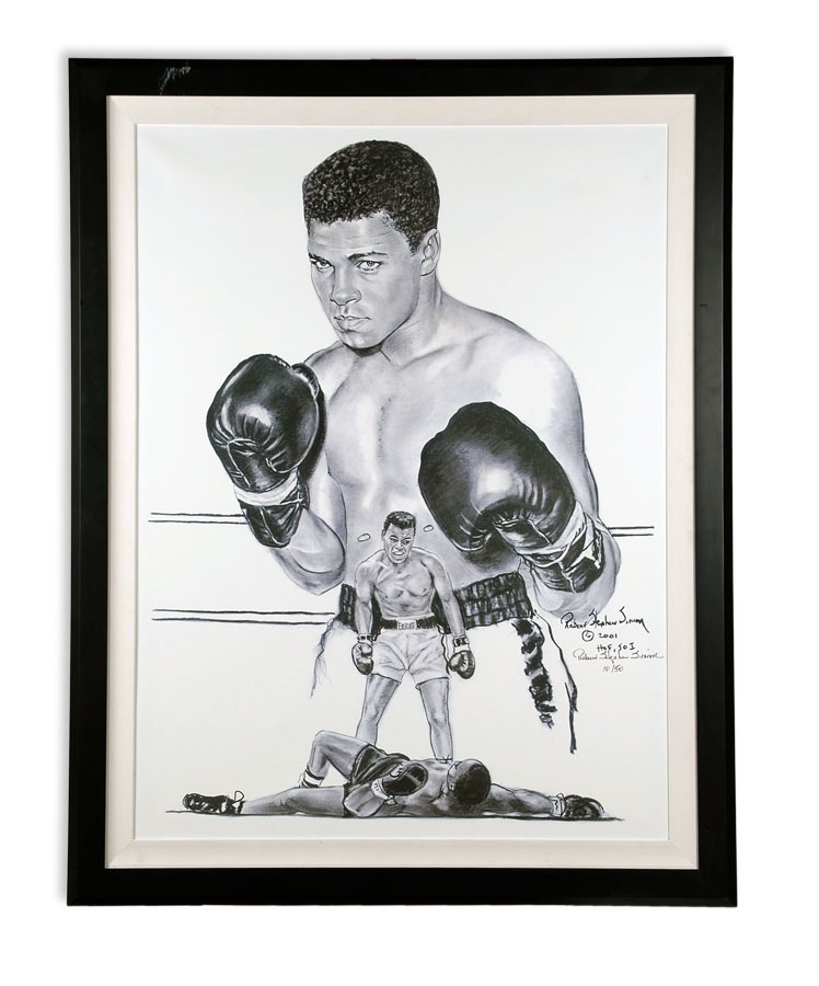 - Muhammad Ali Limited Edition Print on Canvas by Robert Stephen Simon (10/50)