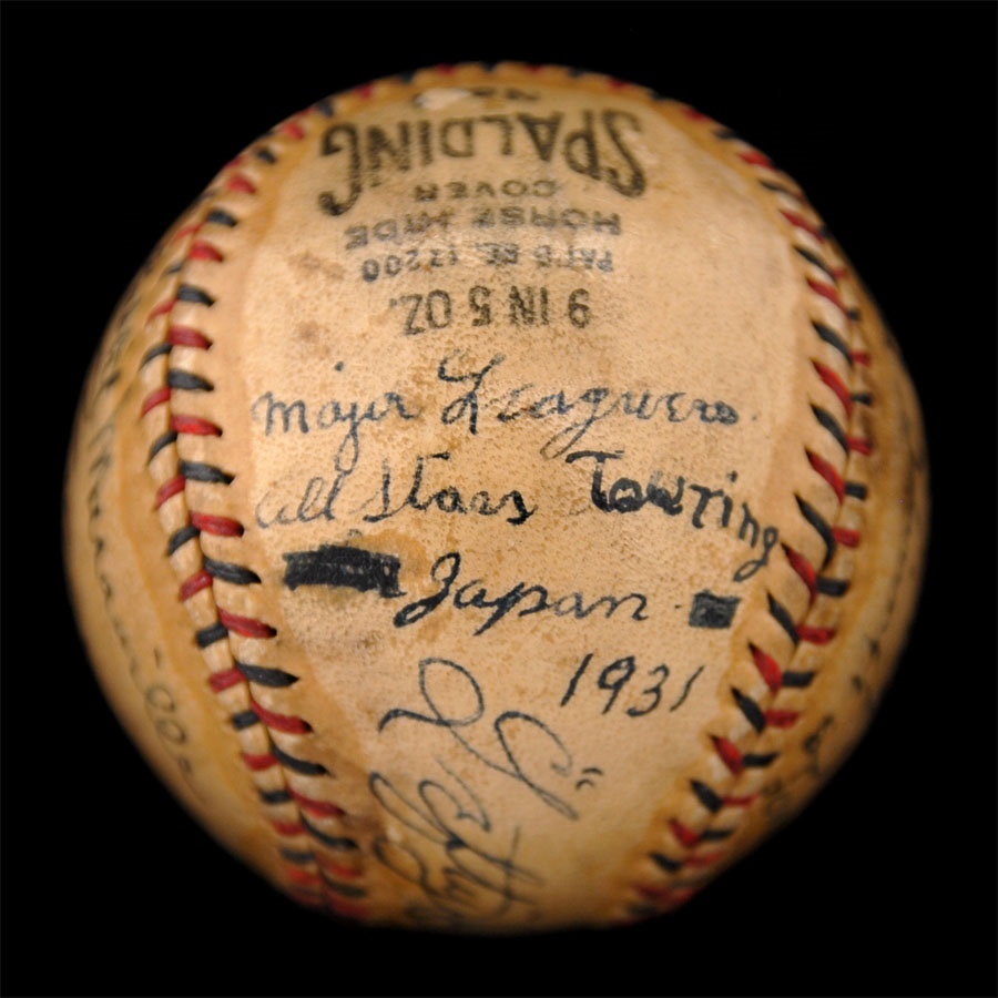 Baseball Autographs - 1931 Tour of Japan Team Signed Baseball