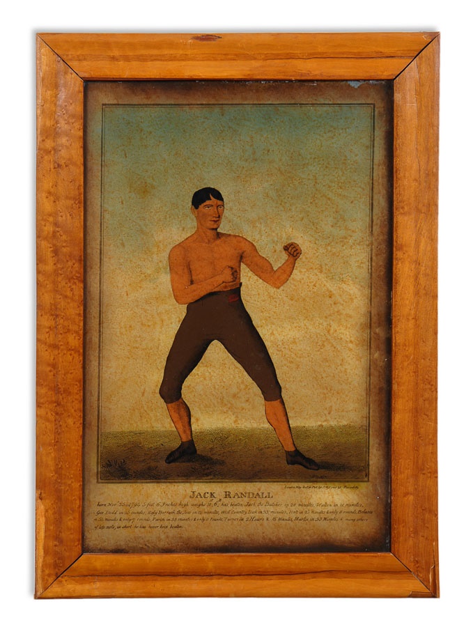 Muhammad Ali & Boxing - Jack Randall Reverse Painting on Glass