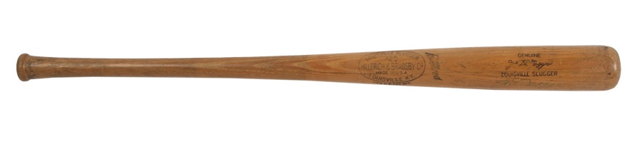 Baseball Equipment - Circa 1951 Joe DiMaggio Signed Professional Model Bat