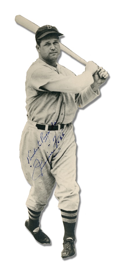 Baseball Autographs - Jimmie Foxx Signed Silhouette Photo