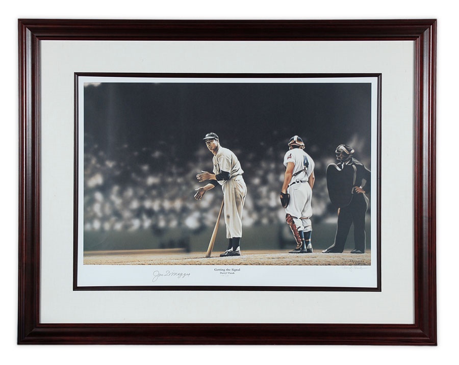Sports Fine Art - Joe DiMaggio "Vlasic" Artist Proof with Autograph