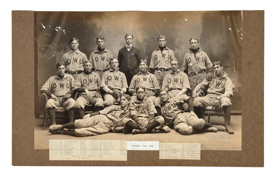 - 1902 Ohio Wesleyan Team Photograph with the Rickey Brothers