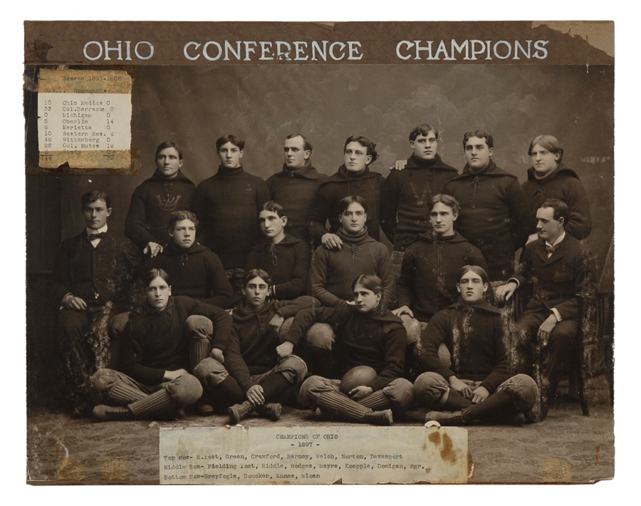 - 1897 Ohio Conference Champions with Fielding Yost