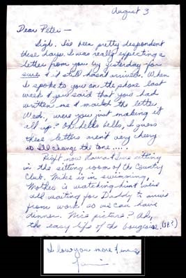 Janis Joplin - 1965 Janis Joplin Handwritten Letter