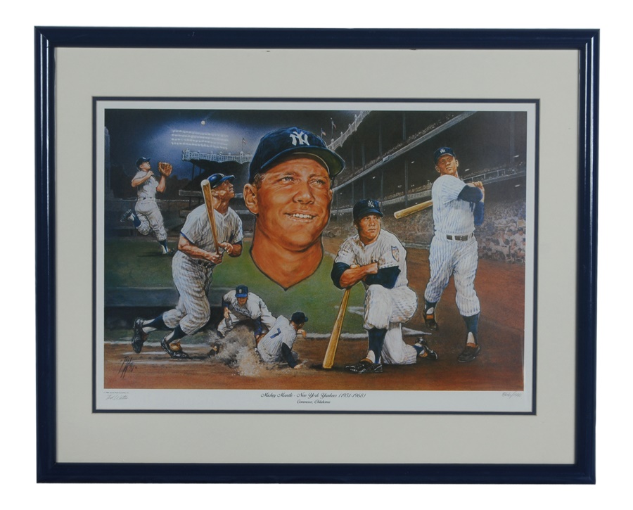 Baseball Autographs - Mickey Mantle Collection with Signed Photo (3)