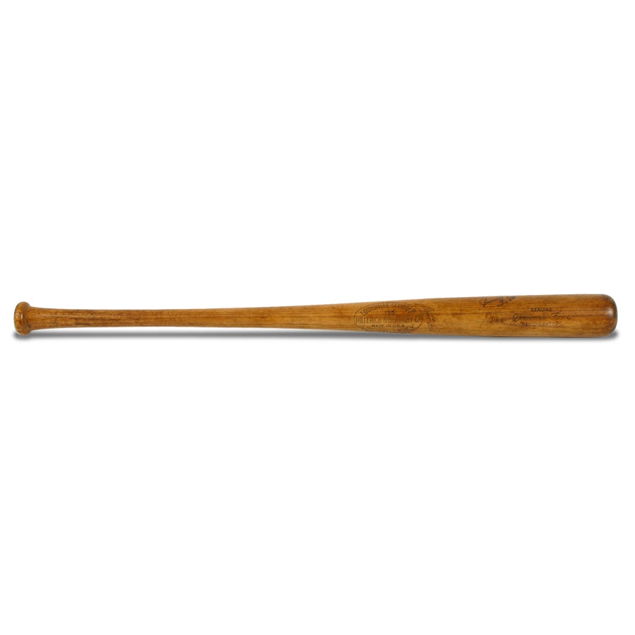 Baseball Equipment - Circa 1939 Jimmie Foxx Signed Game Used Bat