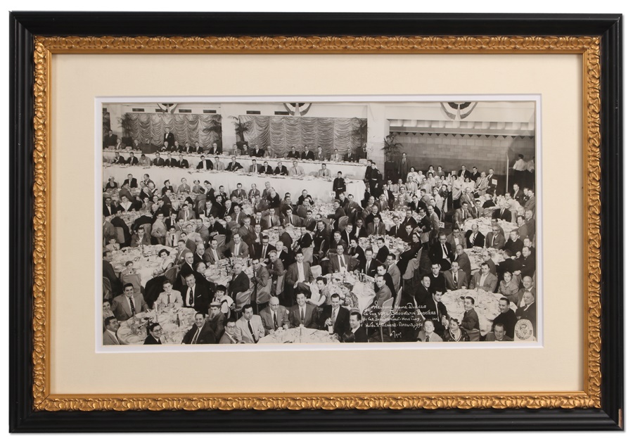 1954 Brooklyn Dodgers Welcome Home Dinner Panoramic Photograph
