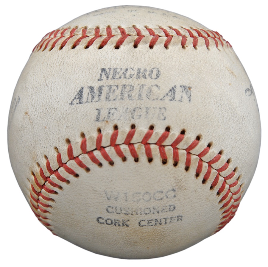 Baseball Equipment - Official Negro American League Game Used Baseball