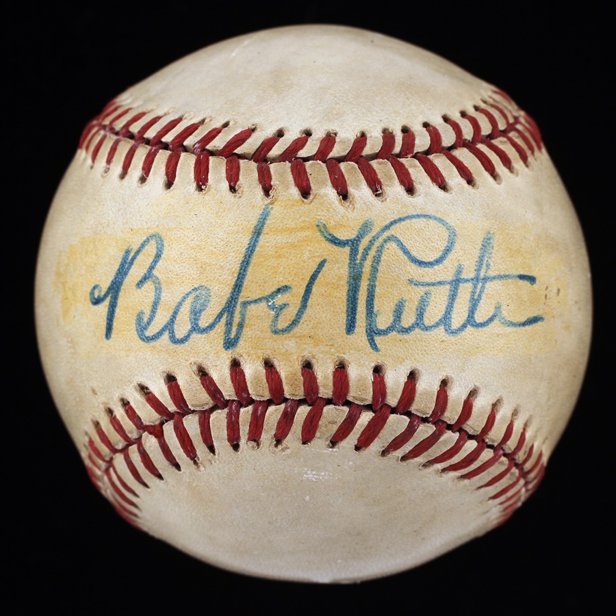 Ruth and Gehrig - Babe Ruth Single Signed Baseball