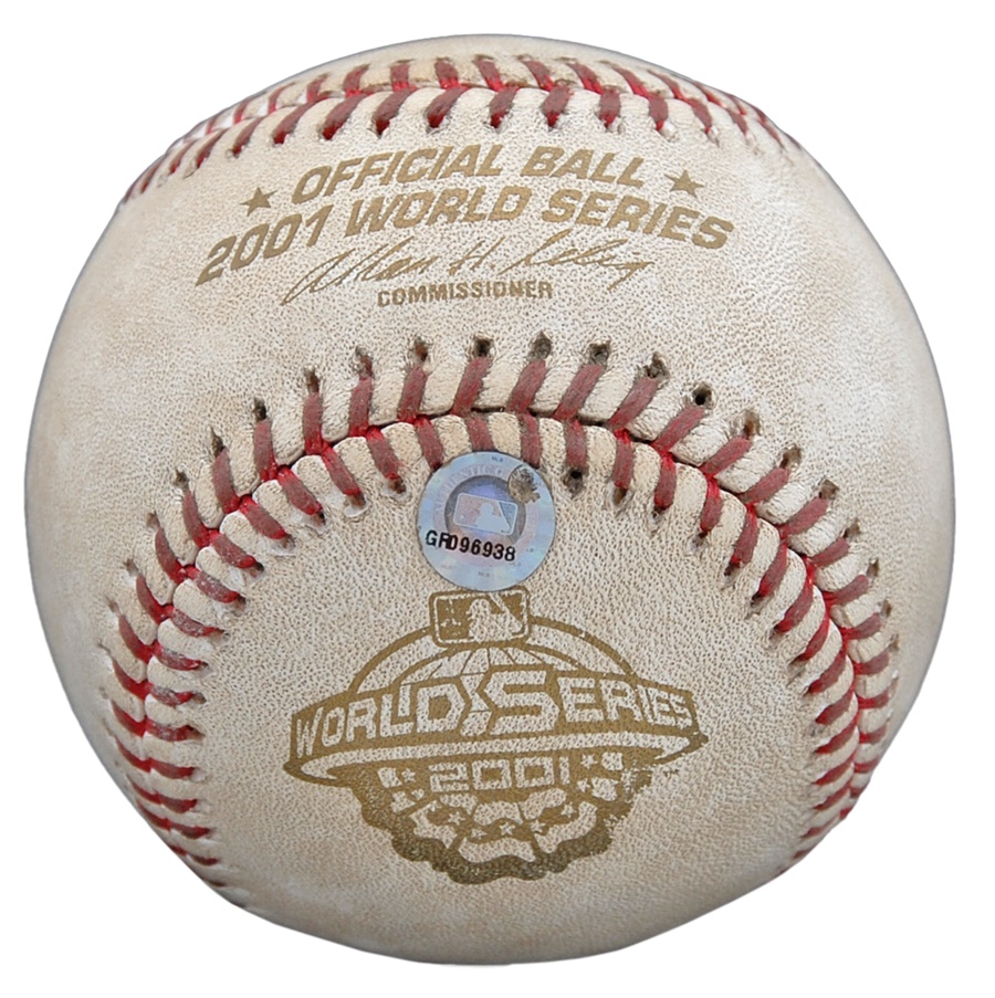 Baseball Equipment - 2001 World Series Game Used Baseball