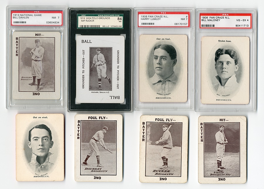 Early 20th Century "Game" Cards (8)