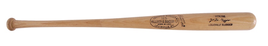 Baseball Equipment - 1960s Joe DiMaggio Professional Model Bat