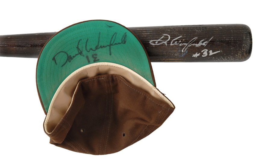 Baseball Equipment - Dave Winfield Game Used Bat and Hat