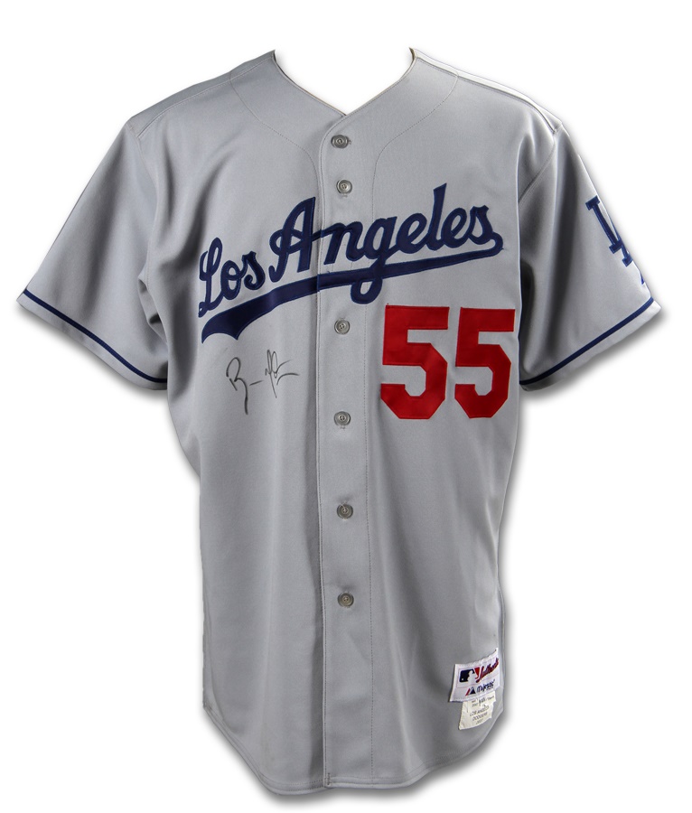 - 2007 Russell Martin Los Angeles Dodgers Game Worn Jersey