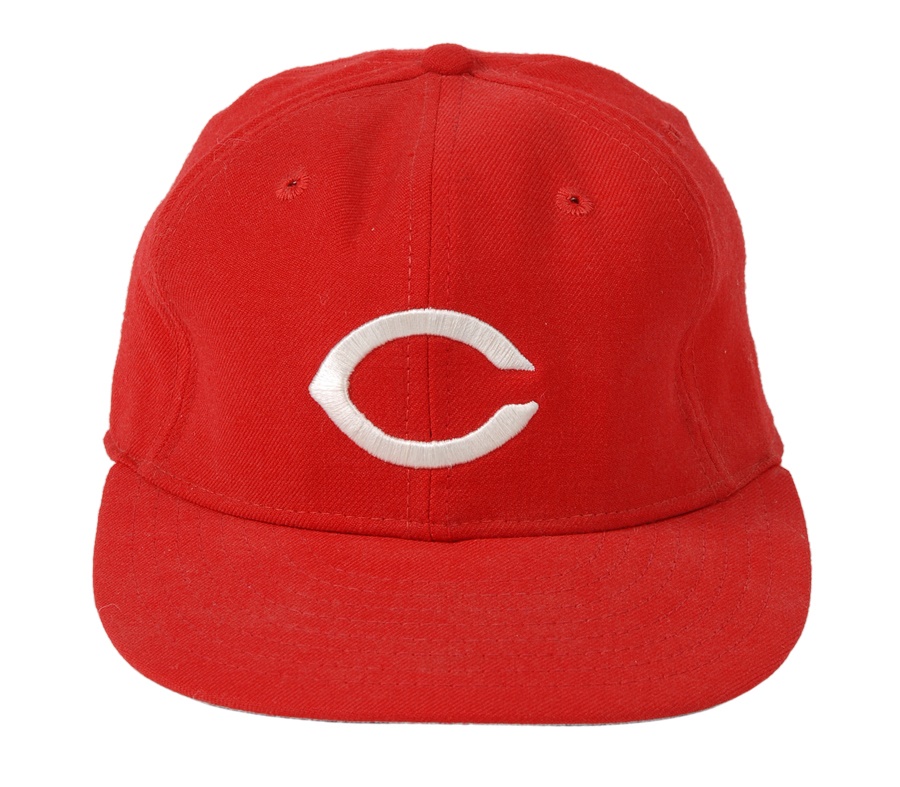 Baseball Equipment - Joe Morgan Cincinnati Reds Game Worn Cap