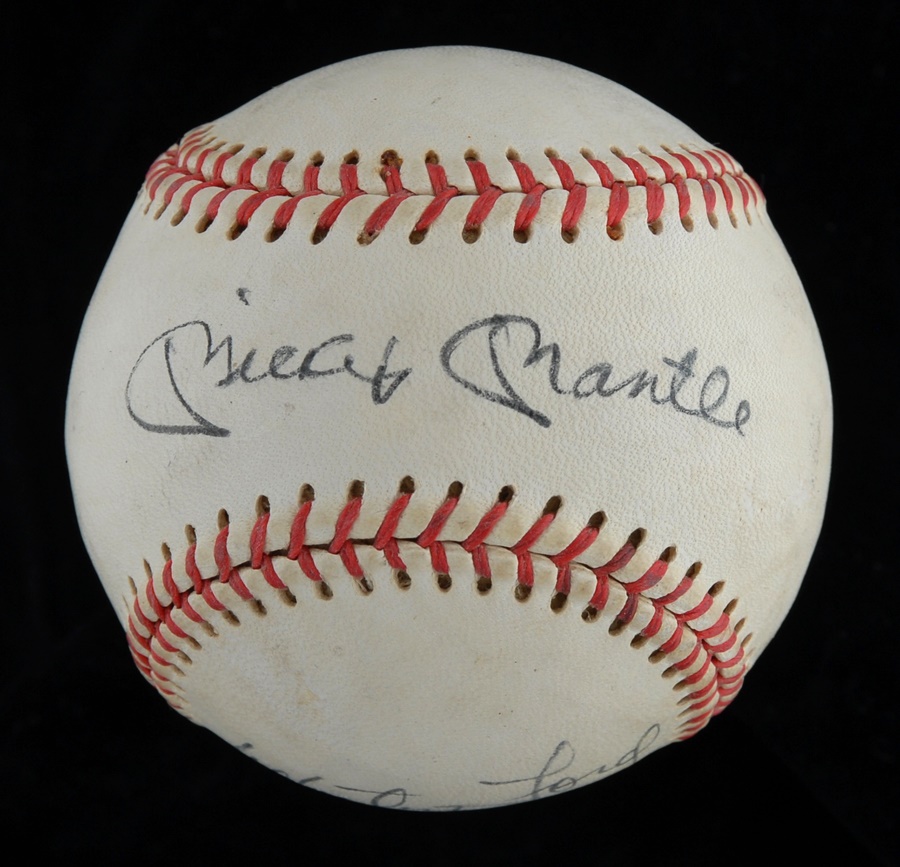 - Collection of Signed Baseballs Including Mantle and Maris (26)