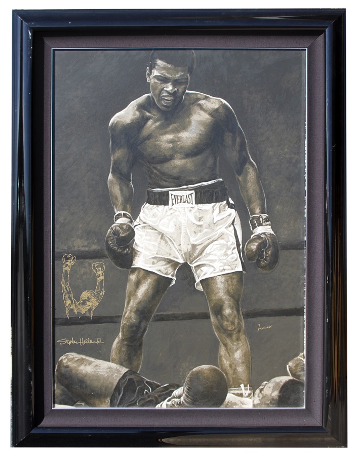 - Muhammad Ali Signed Limited Edition Giclee by Stephen Holland