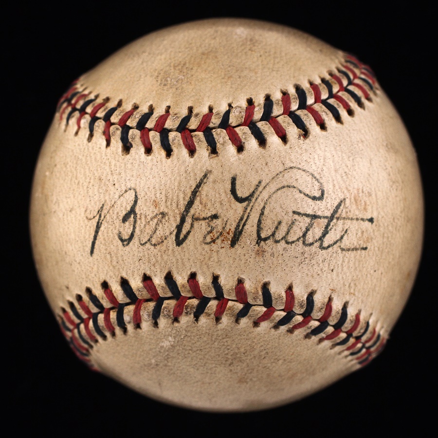 - Beautiful Babe Ruth Single Signed Baseball