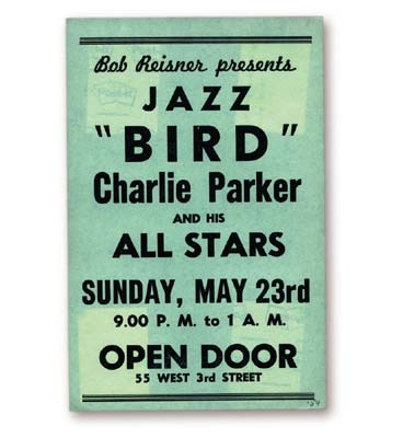 - 1954 Charlie Parker Handbill (5.5x8.5")