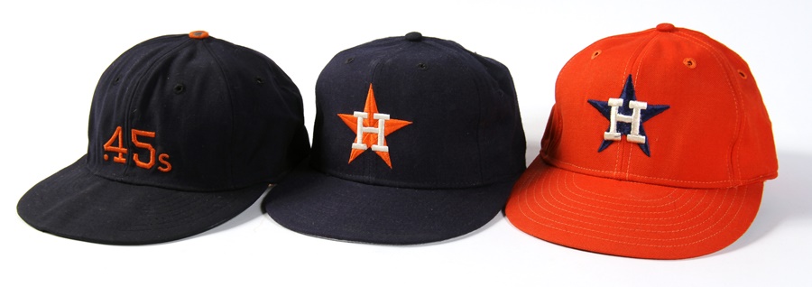 Houston Colt .45's and Astros Cap Collection (9)