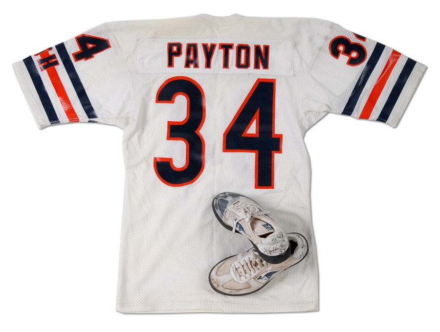 - Mid-1980s Walter Payton Game Used Jersey & Cleats