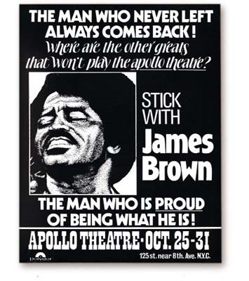 - 1970's James Brown Apollo Handbill (8.5x10.5")
