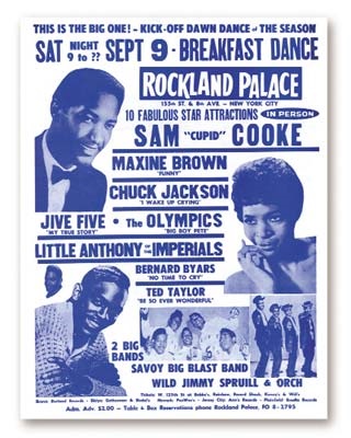 - 1961 Sam Cooke Boxing Style Harlem Handbill