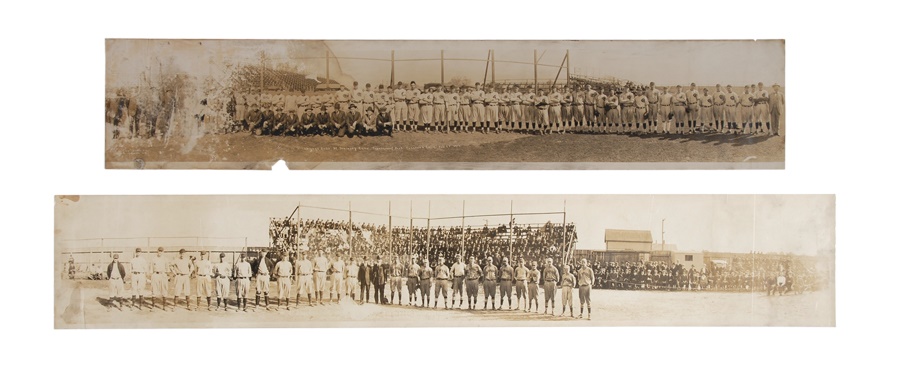 1920 Boston Braves & 1917 Chicago Cubs Panoramic Photos (2)