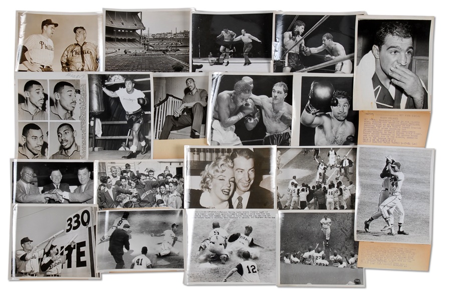 Large Collection of Sports Wire Photographs-Mostly Baseball (1,200+)