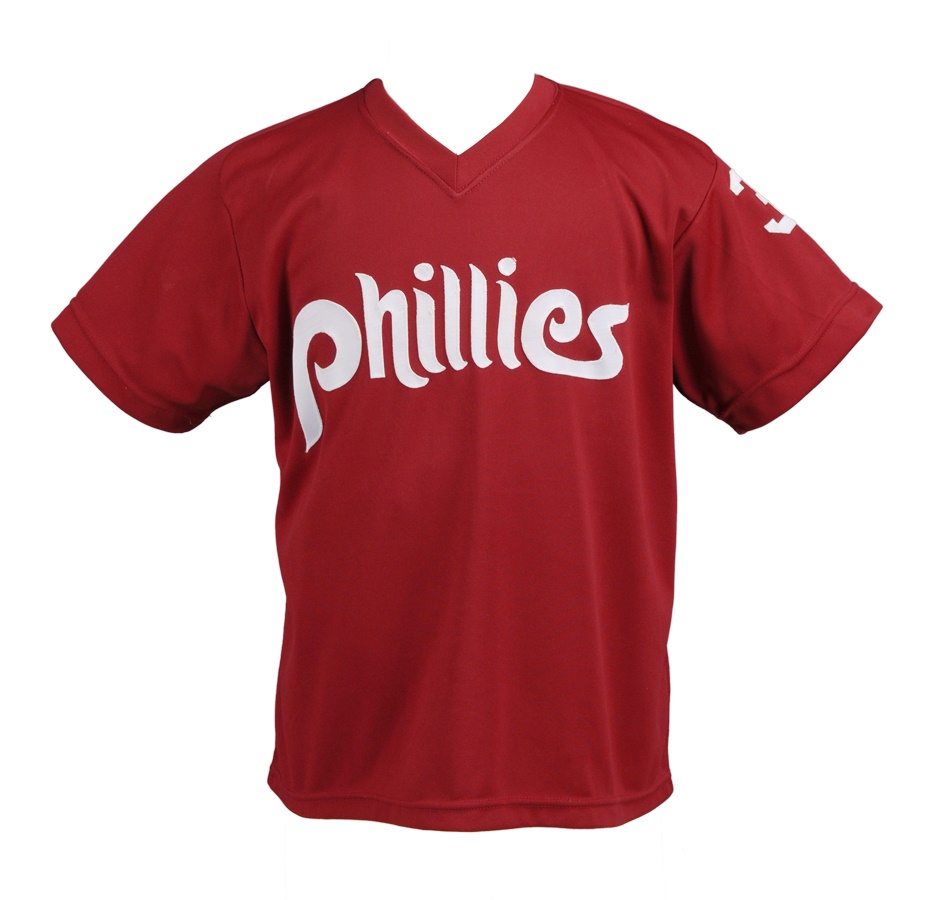 Baseball Equipment - Steve Carlton Philadelphia Phillies Pre-Game Worn Jersey
