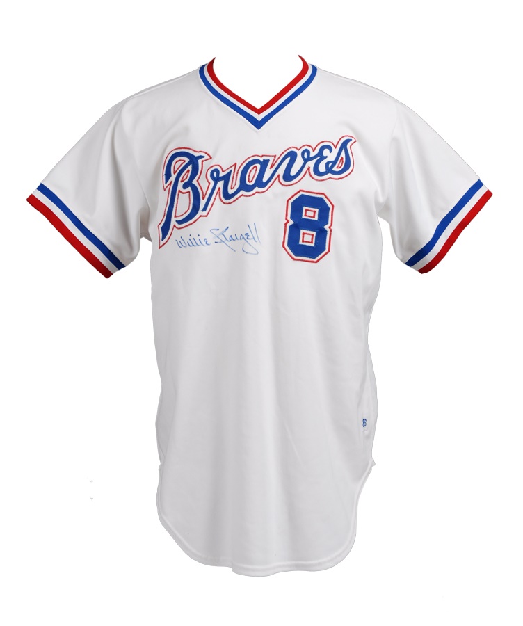 Baseball Equipment - 1986 Willie Stargell Atlanta Braves Signed Game Worn Coaches Jersey