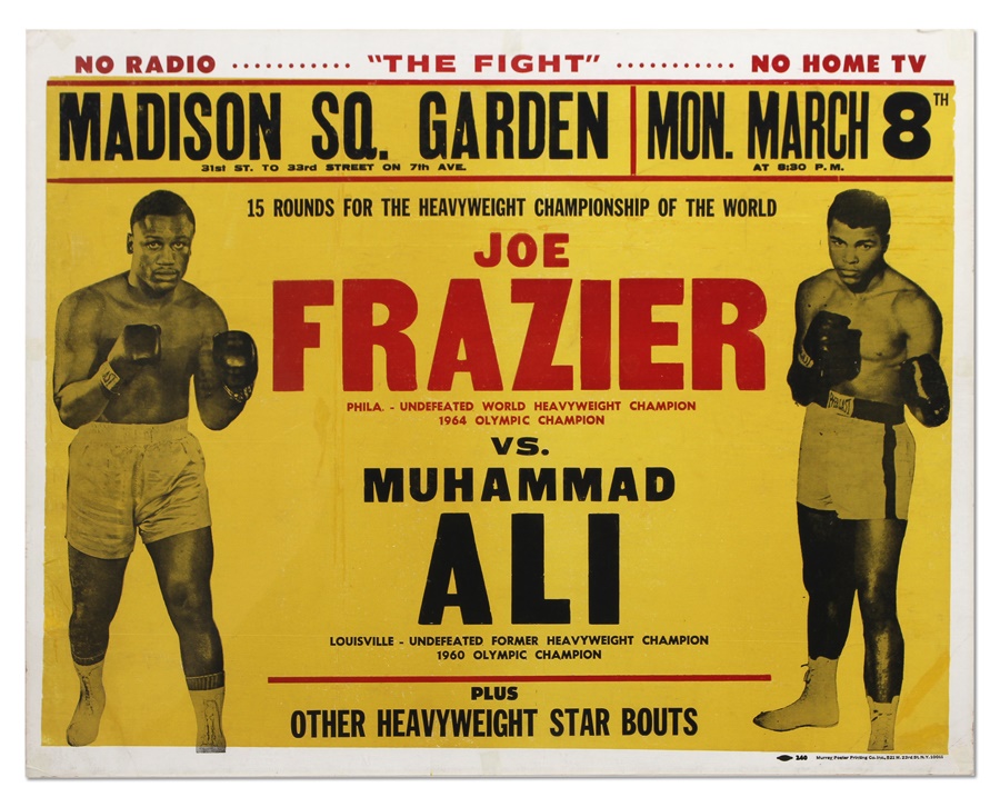 - Muhammad Ali vs. Joe Frazier I On Site Fight Poster