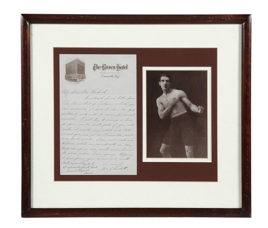 Muhammad Ali & Boxing - James J. Corbett Signed Handwritten Letter