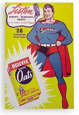 - 1930's Superman Advertising Sign (10x15")
