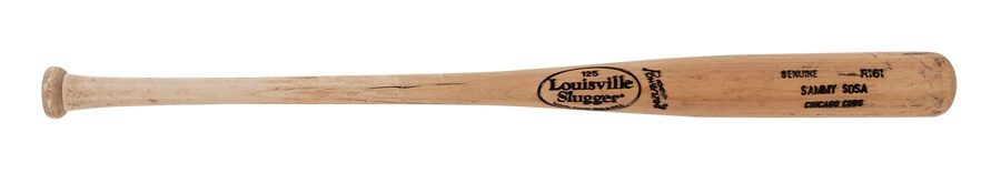 Baseball Equipment - Sammy Sosa Game Used Bat