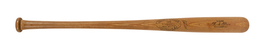 Baseball Equipment - Chuck Klein Professional Model Bat