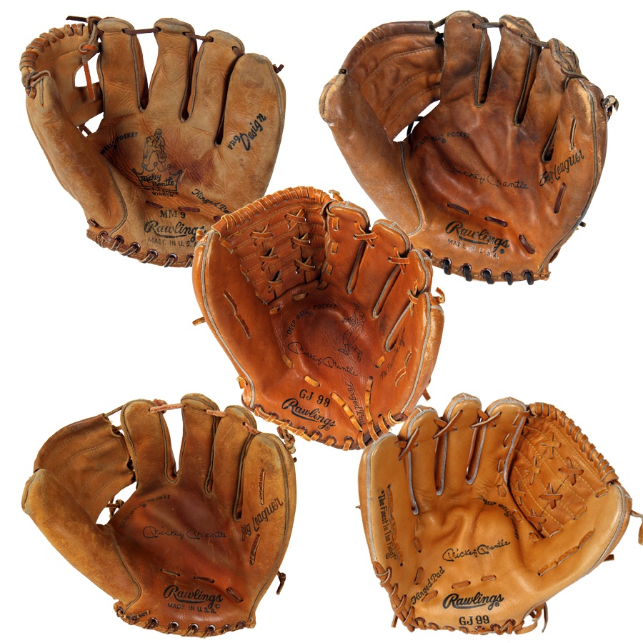 Mickey Mantle Model Baseball Glove Collection (20)