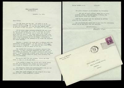 - 1933 Orville Wright Signed Letter to Wilbur's Son