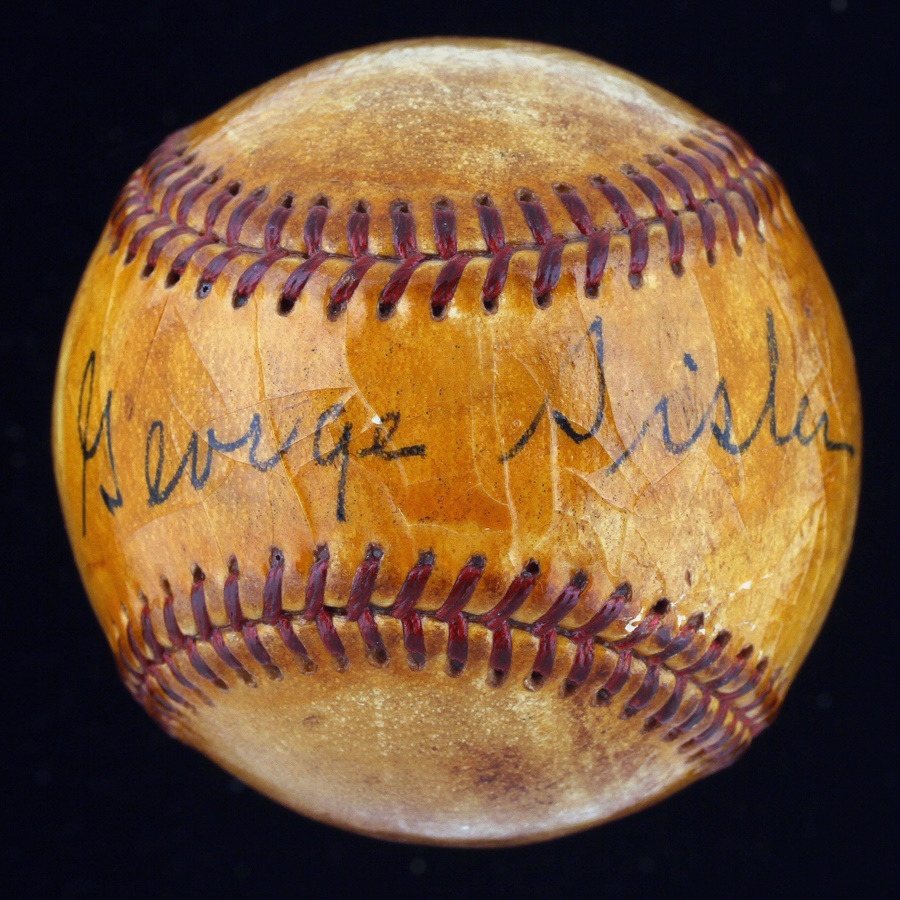 - George Sisler Single Signed Baseball