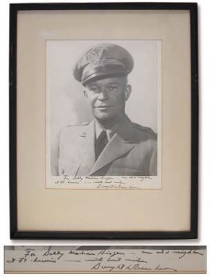 - 1940's Dwight Eisenhower Signed Photograph