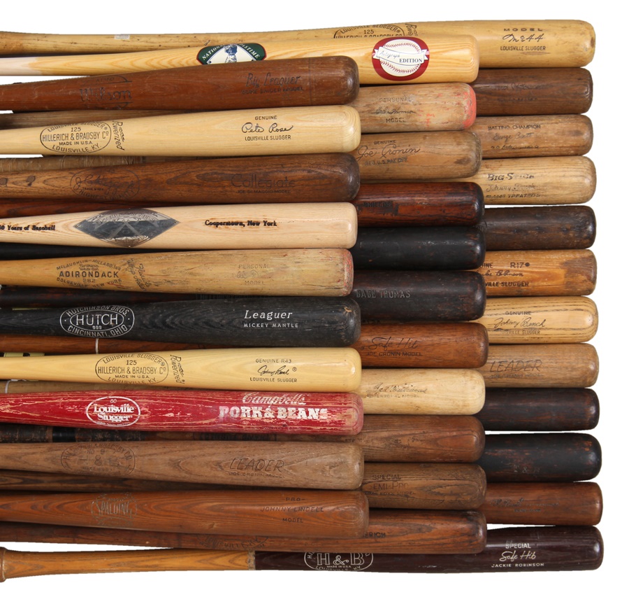 The Cooperstown Collection - Massive Vintage Baseball Bat Collection (55+)