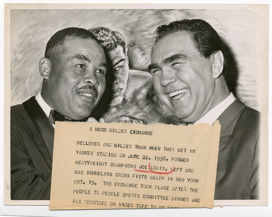 Muhammad Ali & Boxing - 1960 Joe Louis & Max Schmeling Photo