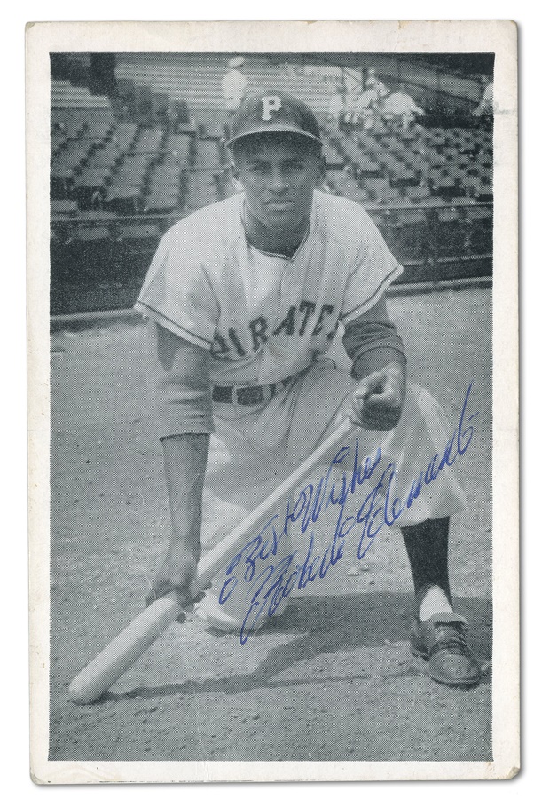 1960 Roberto Clemente Signed Postcard