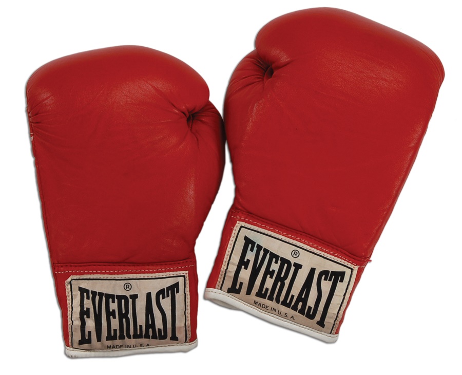- Mike Tyson's Fight Gloves - Tyrell Biggs Match