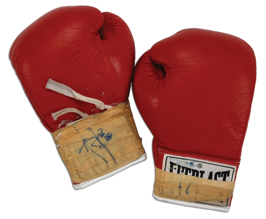- Mike Tyson's Fight Gloves - Pinklon Thomas Match
