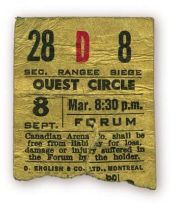 - September 8, 1964 Ticket