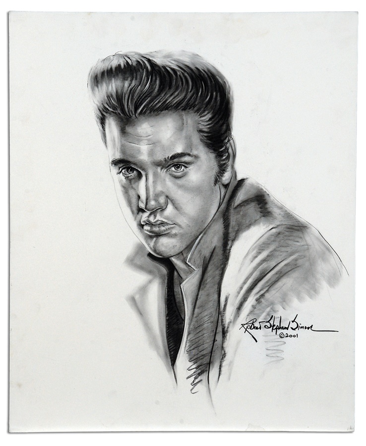 - Elvis Presley Original Atrwork by Robert Stephen Simon