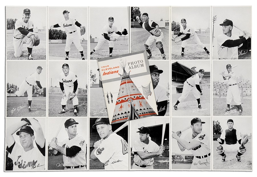 - 1957 Sohio Cleveland Indians Complete Set with Album