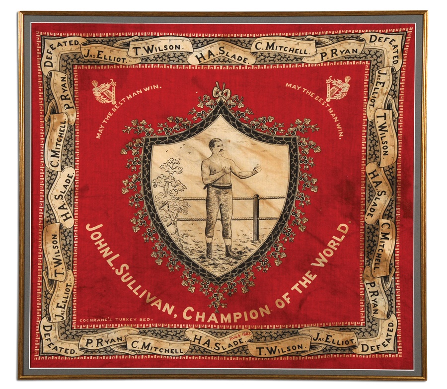 - John L. Sullivan Champion Cloth (Mid-1880s)